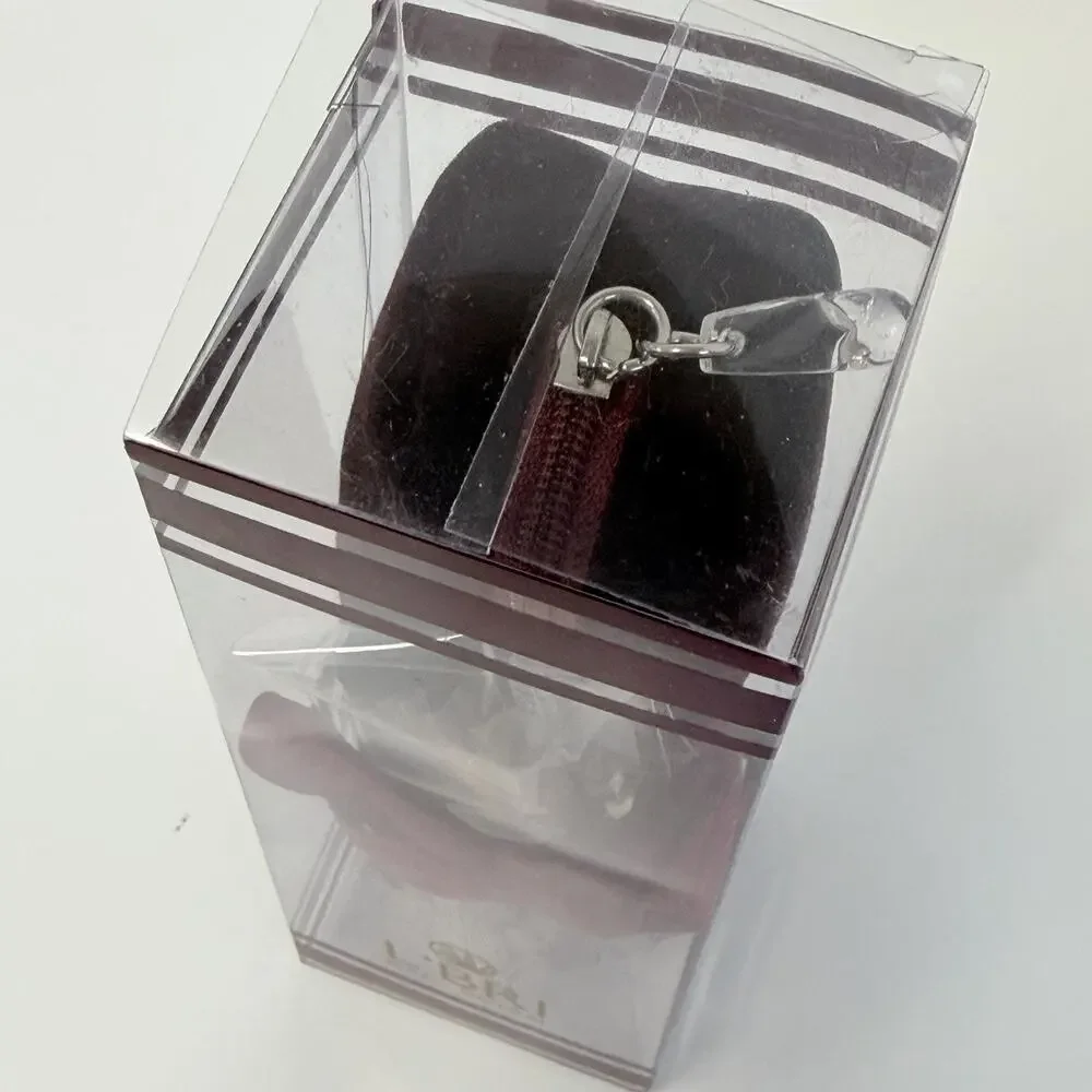 L'BRI 5 pc Eye Makeup Brush Set w/ Velvet Zip Travel Case Gift Birthday